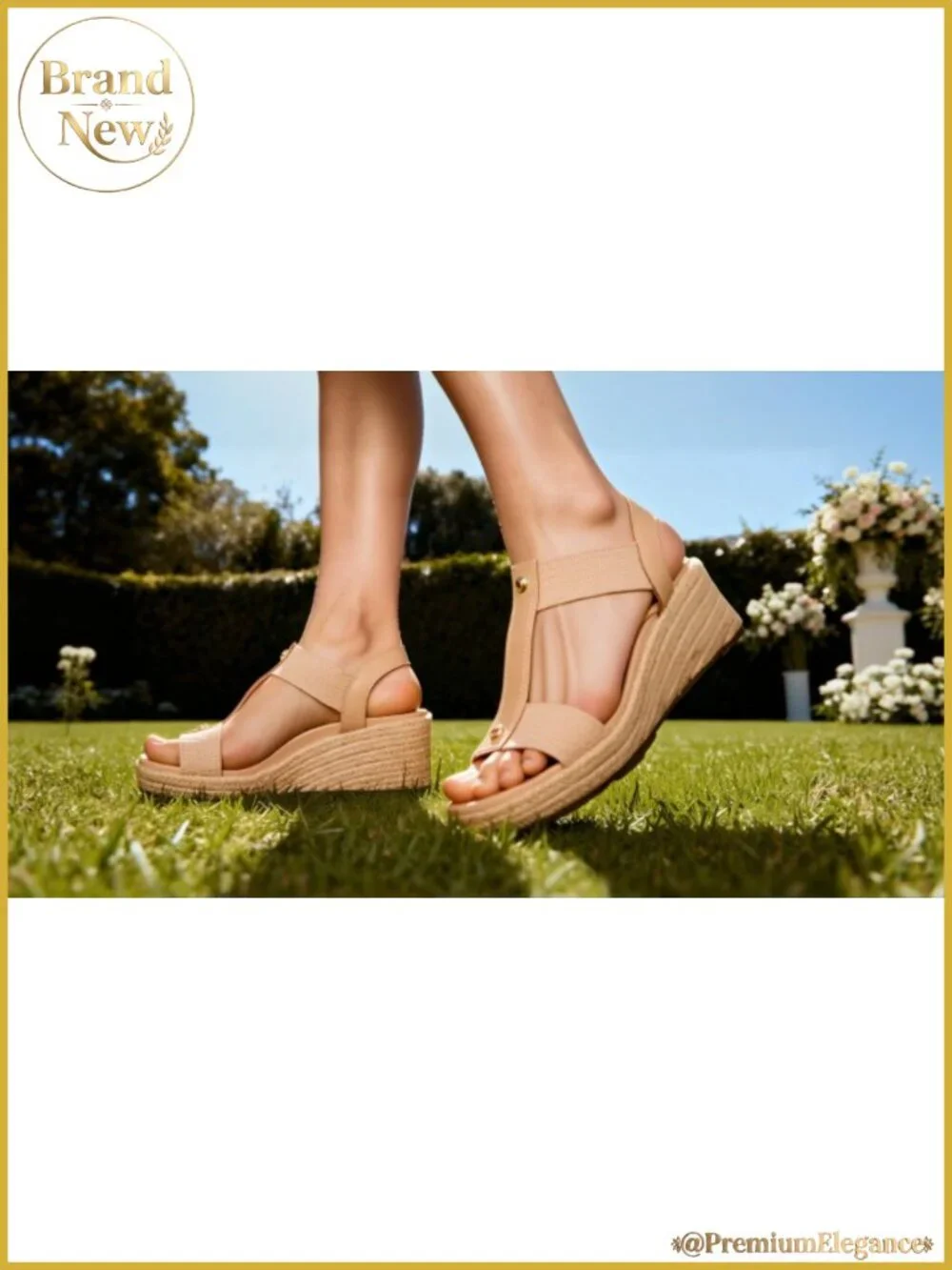 Women's Espadrilles Platform Wedge Sandals with Arch Support